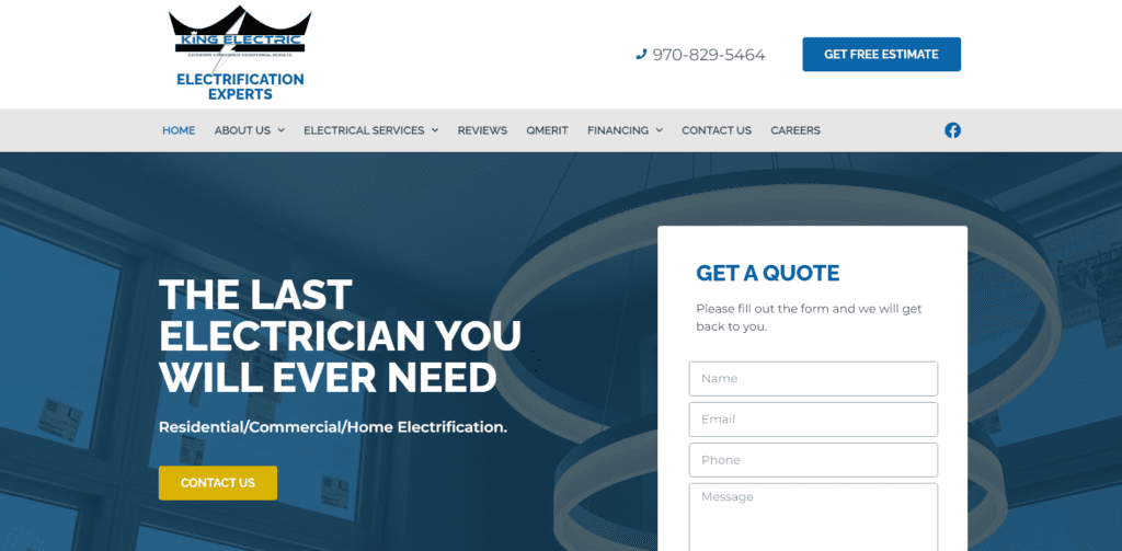 10 Best Greeley CO Web Design Projects We Created King Electric LLC