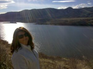 Fort Collins SEO - Lori Gama at Horsetooth Reservoir in Fort Collins, Colorado.