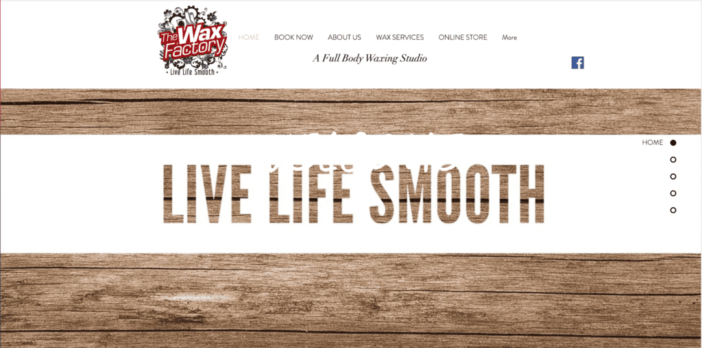 Old homepage of live life smooth
