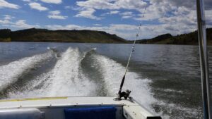 SEO Fort Collins. Picture of our boat in Horsetooth Reservoir Fort Collins.